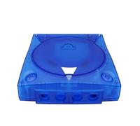 Boîtier de protection pour Dreamcast DC,Boîtier de protection en plastique transparent pour console de jeux vidéo rétro (Bleu transparent)