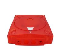 Boîtier de protection pour Dreamcast DC,Boîtier de protection en plastique transparent pour console de jeux vidéo rétro (Rouge transparent)