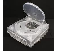Boîtier de protection pour Dreamcast DC,Boîtier de protection en plastique transparent pour console de jeux vidéo rétro (Blanc transparent)