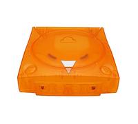 Boîtier de protection pour Dreamcast DC,Boîtier de protection en plastique transparent pour console de jeux vidéo rétro (Orange transparent)