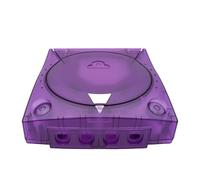 Boîtier de protection pour Dreamcast DC,Boîtier de protection en plastique transparent pour console de jeux vidéo rétro (Violet transparent)