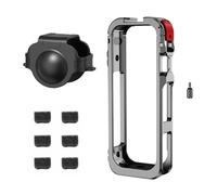 Boîtier de protection pour Insta360 X5 en aluminium et silicone - Protection complète contre les chocs et la poussière - Accessoire d'appareil photo