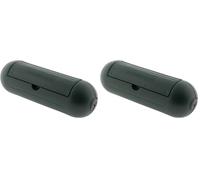 Boîtier de Protection pour prolongateur Jardin IP54 - Vert - Zenitech (Lot de 2)