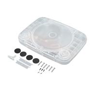 Boîtier de protection pour PS ONE,Boîtier de protection en plastique transparent pour console de jeux vidéo PSONE Retro (Blanc transparent)