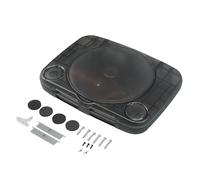 Boîtier de protection pour PS ONE,Boîtier de protection en plastique transparent pour console de jeux vidéo PSONE Retro (Noir transparent)