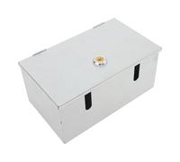Boîtier de Protection Prise Électrique Inox Verrouillable Mural 86 | Résiste aux Éclaboussures et Poussières, Format Double, Câblage en Saillie, pour Locaux Techniques et Équipements Collectifs