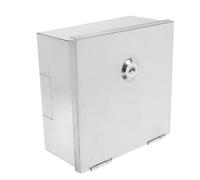 Boîtier de Protection Sécurisée pour Prise Extérieure en Acier | Surface Polie Facile à Nettoyer, Accès Contrôlé, Adapté aux Prises Murales et Bornes de Recharge, Garages ou Parkings
