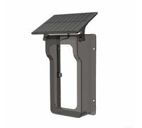 Boîtier de protection solaire transparent pour sonnette - Matériau ABS - Protection contre la pluie pour sonnette d'extérieur - Supporte un fonctionnement continu sans alimentation externe (noir)