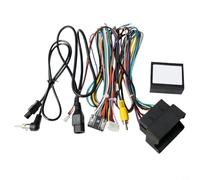 Boîtier de protocole de câble d'alimentation pour Android Navigation pour Magotan Golf 7 2017 Voiture Audio Faisceau Adaptateur Noir
