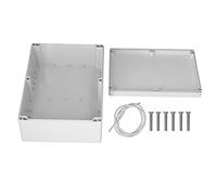 Boîtier de raccordement d’alimentation, boîtier électrique étanche, coffret de projet en plastique ABS IP65 avec vis pour armoires de commande, résistant à la corrosion, 263 x 185