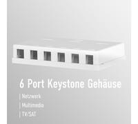 Boîtier de raccordement EFB Keystone, 6 ports, en saillie,