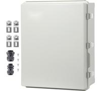 Boîtier de raccordement électrique pour l'extérieur - boîtier électrique en plastique ABS - verrou en acier inoxydable - IP67 - 13,78 x 9,84 x 5,90 pouces - étanche à la poussière et à l'eau - électri
