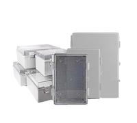 Boîtier de raccordement électronique en plastique ABS et PC étanche IP66 avec boucle à charnière, coque de protection, joint extérieur, boîtier de distribution électrique (500 x 400 x 200 mm