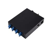 Boîtier de Raccordement Fibre Optique 4 FTTH LC 4 Cœurs Monomode Pigtail LSZH Type Rail