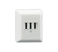 Rutenbeck TAE 3x6NFN Ap rw Prise téléphone montage apparent (en saillie) blanc