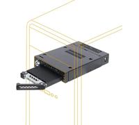 Boîtier De Rack Robuste En Métal Pour 2 X Ssd Nvme M.2 Pcie 4.0,2 X Slimsas Sff-8654 4I Dans Une Baie De 3,5¿ (Carte Hba/Raid Tri-Mode Compatible) - Tougharmor Mb834Mk-B V2