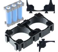 Boîtier de Rangement 1x2 pour 2 Piles 18650 - Plastique Résistant | Montage Facile | Pack Batterie Li-Ion