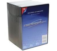 KONEKTIKPC Boîtier DVD standard 1 DVD Noir Pack de 10