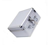 Boîtier de rangement en aluminium pour disques durs 2,5" avec intérieur éponge et serrure à clé pour disque dur portable