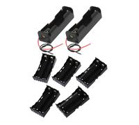 Boîtier de rangement en plastique noir pour 2 piles 18650 de 3,7 V, 4 broches