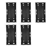 Boîtier de rangement en plastique noir pour 2 piles 18650 de 3,7 V, 4 broches