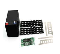 Boîtier de rangement pour batterie au lithium 12 V DIY 3x7 18650 noir