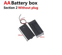 Boîtier De Rangement Pour Batterie D'alimentation,1x,2x,3x,4x,Slots,Ports,Taille Aa,Fils Noirs Pour Outils De Réparation De Bricolage - Type 2x Wire 1pcs