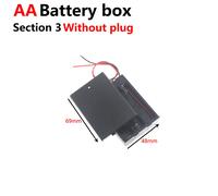 Boîtier De Rangement Pour Batterie D'alimentation,1x,2x,3x,4x,Slots,Ports,Taille Aa,Fils Noirs Pour Outils De Réparation De Bricolage - Type 3x Wire 1pcs