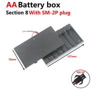Boîtier De Rangement Pour Batterie D'alimentation,1x,2x,3x,4x,Slots,Ports,Taille Aa,Fils Noirs Pour Outils De Réparation De Bricolage - Type 8x Sm2p 1pcs