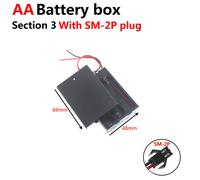 Boîtier De Rangement Pour Batterie D'alimentation,1x,2x,3x,4x,Slots,Ports,Taille Aa,Fils Noirs Pour Outils De Réparation De Bricolage - Type 3x Sm2p 1pcs