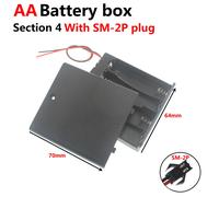 Boîtier De Rangement Pour Batterie D'alimentation,1x,2x,3x,4x,Slots,Ports,Taille Aa,Fils Noirs Pour Outils De Réparation De Bricolage - Type 4x Sm2p 1pcs