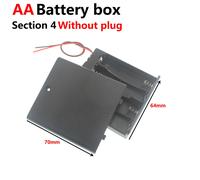 Boîtier De Rangement Pour Batterie D'alimentation,1x,2x,3x,4x,Slots,Ports,Taille Aa,Fils Noirs Pour Outils De Réparation De Bricolage - Type 4x Wire 1pcs
