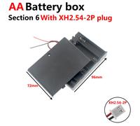 Boîtier De Rangement Pour Batterie D'alimentation,1x,2x,3x,4x,Slots,Ports,Taille Aa,Fils Noirs Pour Outils De Réparation De Bricolage - Type 6x Xh2.54 1pcs