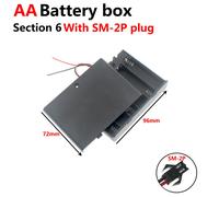 Boîtier De Rangement Pour Batterie D'alimentation,1x,2x,3x,4x,Slots,Ports,Taille Aa,Fils Noirs Pour Outils De Réparation De Bricolage - Type 6x Sm2p 1pcs