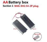 Boîtier De Rangement Pour Batterie D'alimentation,1x,2x,3x,4x,Slots,Ports,Taille Aa,Fils Noirs Pour Outils De Réparation De Bricolage - Type 1x Xh2.54 1pcs