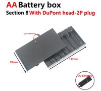 Boîtier De Rangement Pour Batterie D'alimentation,1x,2x,3x,4x,Slots,Ports,Taille Aa,Fils Noirs Pour Outils De Réparation De Bricolage - Type 8x Dupont 1pcs