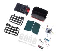 Boîtier de rangement pour batterie d'outils électriques 10/15/20 cœurs Coque en ABS avec écran LED Protection contre les surcharges/décharges excessives Boîtier de batterie ABS avec écran LCD