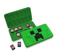 Boîtier de Rangement pour Cartes Switch - Étui Silicone Étanche avec 24 Emplacements Jeux + 24 Slots TF, Fermeture Sécurisée, Compact et Léger, Organisateur de Voyage pour Accessoires de Jeu (24E)