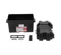 Boîtier de rangement universel pour batteries avec sangle, étui de grande capacité pour batteries de voiture, camion, bateau, remorque et camping-car, protection d’alimentation en