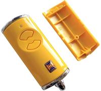 Boîtier de rechange Hörmann HSE2BS - Avec coque supérieure et inférieure - Vide - Sans pile ni platine - Jaune - Pour émetteur portatif