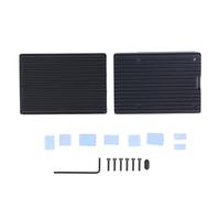 Boîtier de Refroidissement en Alliage d'aluminium pour 5 Coque blindée en métal de qualité supérieure avec Bouton d'alimentation Coussinets Thermiques Kit d'accessoires Complet
