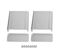 Boîtier de refroidissement en aluminium pour circuits imprimés électroniques, boîtier de protection, oxyde sablé, argent blanc, 38 x 88 x 100 mm, pour contrôleurs GPRS et décodeurs