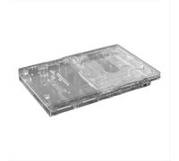 Boîtier de remplacement blanc translucide pour console PS2 Slim, compatible avec les modèles PlayStation 2 75001 et 77001.