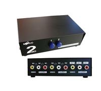 KALEA-INFORMATIQUE Boitier de répartition Audio vidéo RCA Type Switch pour aiguiller 1 entrée vers 2 Sorties ou 2 entrées vers 1 Sortie