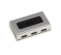 Boitier de répartition vidéo Displayport type switch pour aiguiller 2 entrées vers 1 sortie. Support DPCP et HDCP, résolution 2560x1600