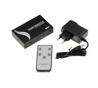 Boitier de répartition vidéo type switch et splitter HDMI 2 vers 2 : Choix d'une source parmi deux possibles et affichage simultané sur deux écrans