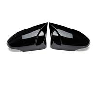 Boîtier de rétroviseur de voiture Paire de couvercles de rétroviseur Convient pour C HR C-HR 2017 - 2021, klaxon Z, aile de voiture, capuchons de porte latérale(Glossy Black)