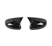 Boîtier De Rétroviseur Extérieur Pour City 2020-2023 Coques De Remplacement Klaxon, Coques De Protection Portières Et Ailes Latérales Rétroviseur Extérieur Boîtiers(Noir brillant)