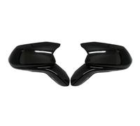 Boîtier de rétroviseur noir Paire de capuchons rétroviseur OX Horn pour Chevrolet Camaro SS RS ZL1 LT 2016-2021 pièces(Glossy Black)