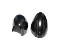 Boîtier de rétroviseur Pour Mini pour Cooper S pour Hatchback pour Cabriolet R50 R52 R53 Les couvertures de rétroviseurs du drapeau noir Décoration Accessoires voiture(The black flag,Left Hand Drive)